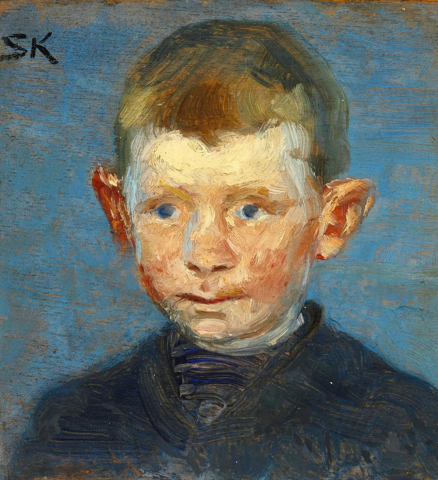 Hoofd van een jongen - Peder Severin Krøyer