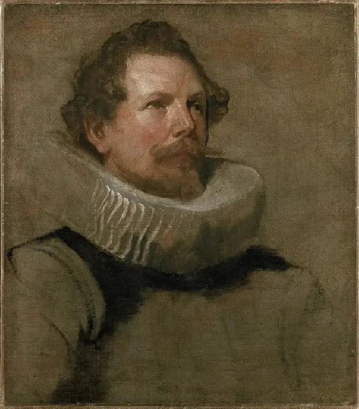 Gezicht van een bebaarde man met een roterende beugel - Antoine van Dyck

Source:
Tête d'un homme barbu portant une fraise à roue - Antoine van Dyck