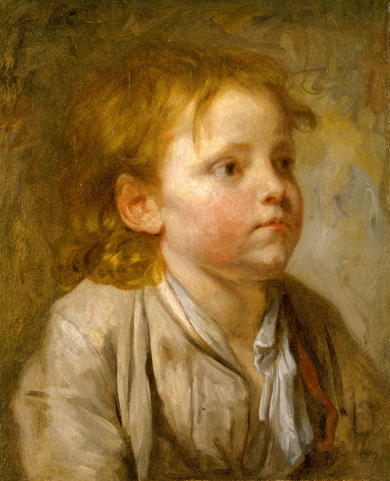Hoofd van een jonge jongen - Jean-Baptiste Greuze
