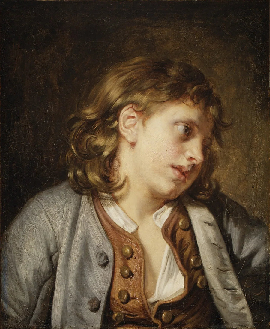 Hoofd van een jonge jongen - Jean-Baptiste Greuze