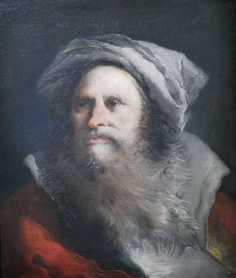 Hoofd van een Oriëntaalse met grijze baard - Giovanni Battista Tiepolo