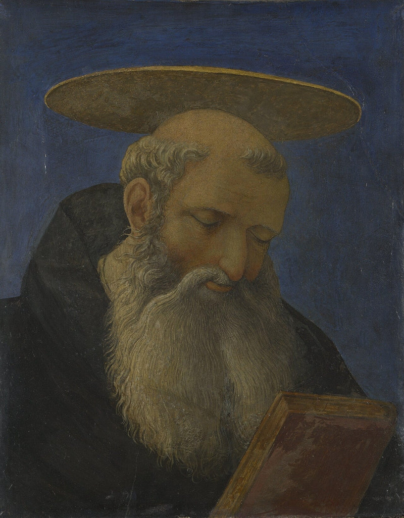 Hoofd van een getooide en baardige heilige - Domenico Veneziano