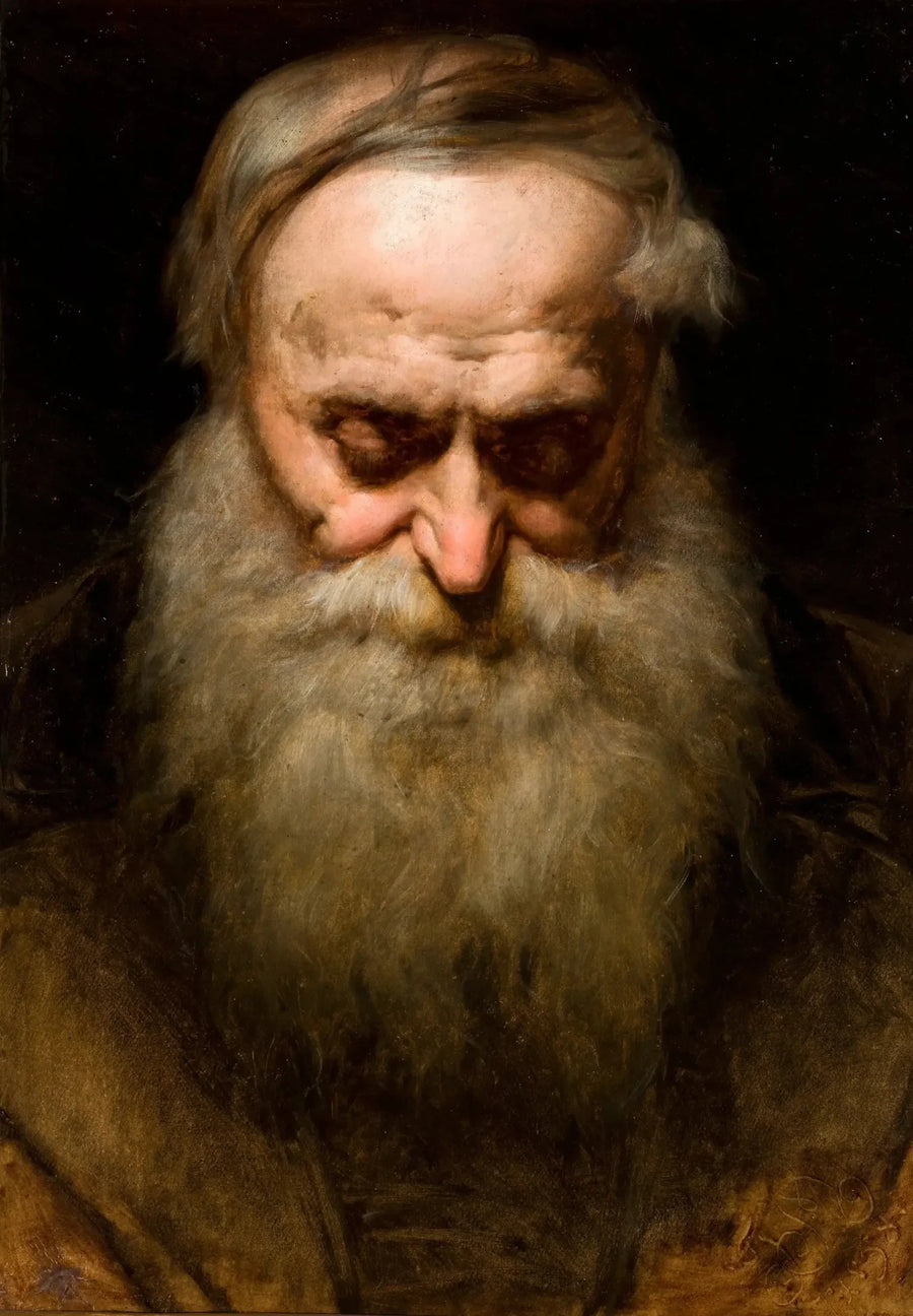 Hoofd van een oude man met een grijze baard

Source:
Tête d'un vieil homme à la barbe grise - Jan Matejko