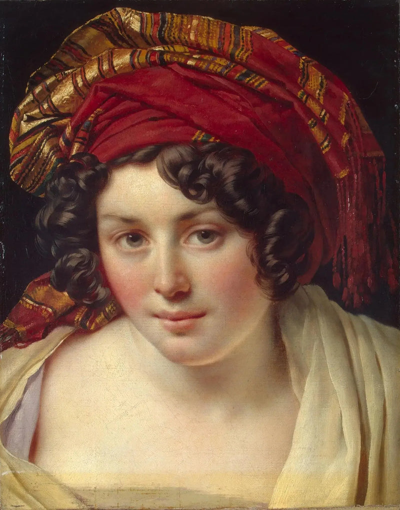 Hoofd van een vrouw in een tulband - Anne-Louis Girodet

Source:
Tête d'une femme dans un turban - Anne-Louis Girodet