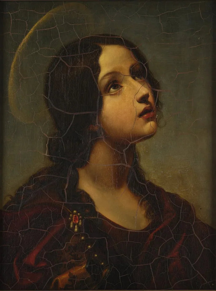 Hoofd van een jonge heilige (heilige Lucia?) - Carlo Dolci