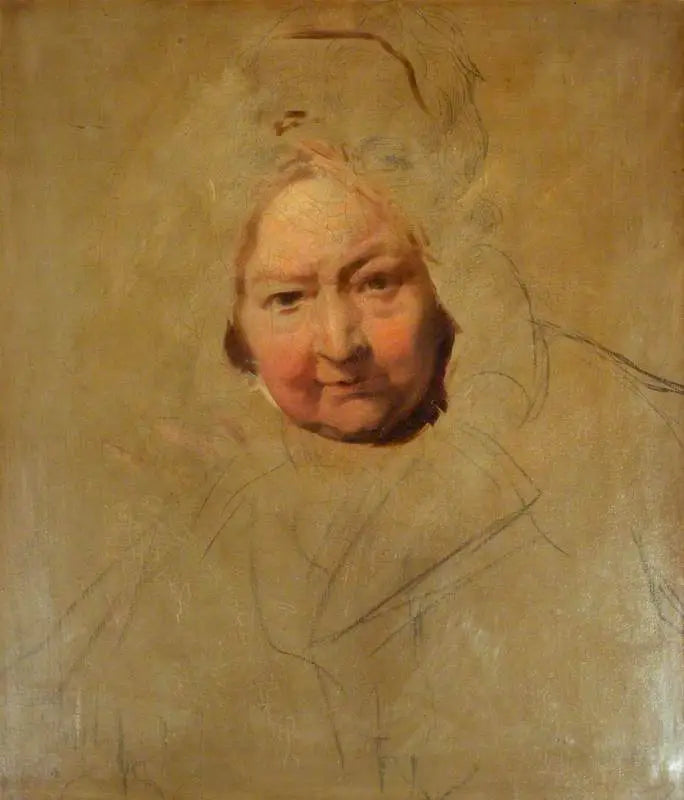 Hoofd van een oude dame - Thomas Lawrence