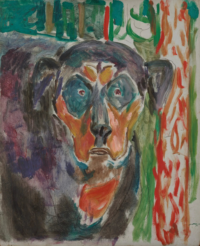 Hondenhoofd - Edvard Munch