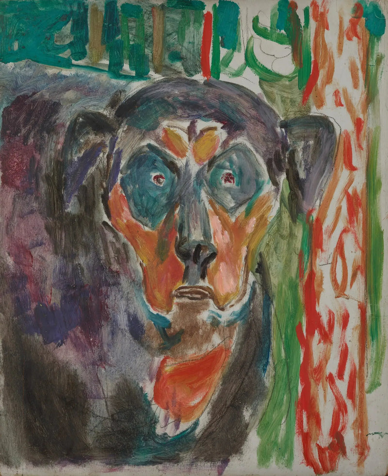Hondenhoofd - Edvard Munch