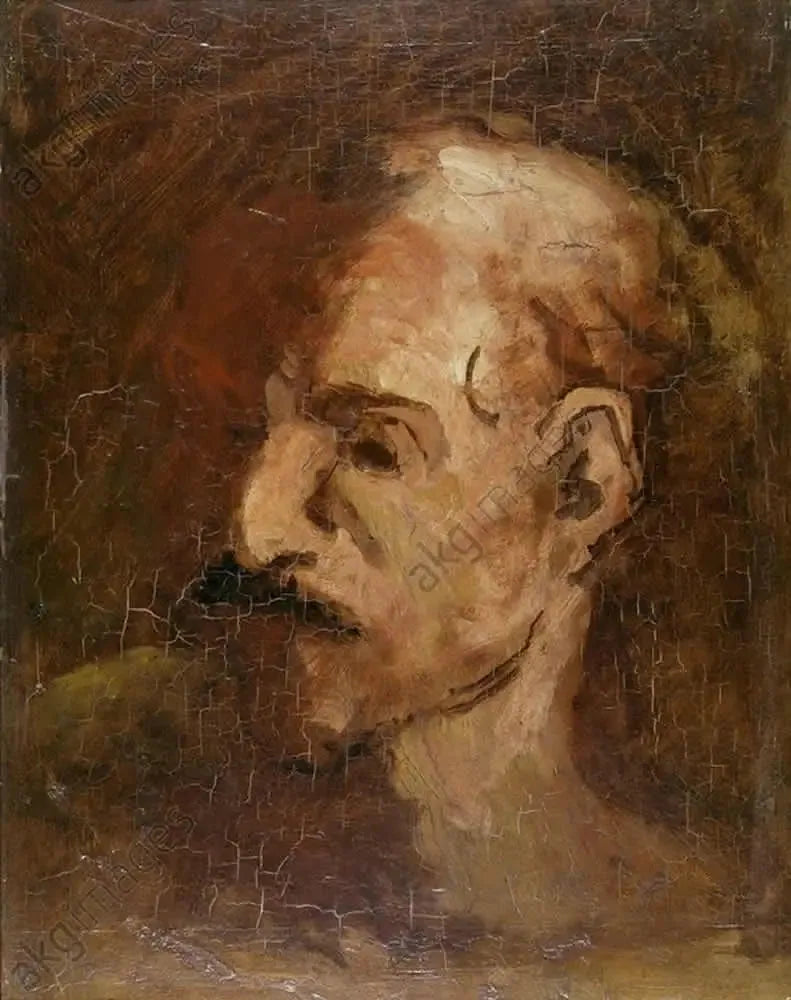 Hoofd van Don Quichot - Honoré Daumier