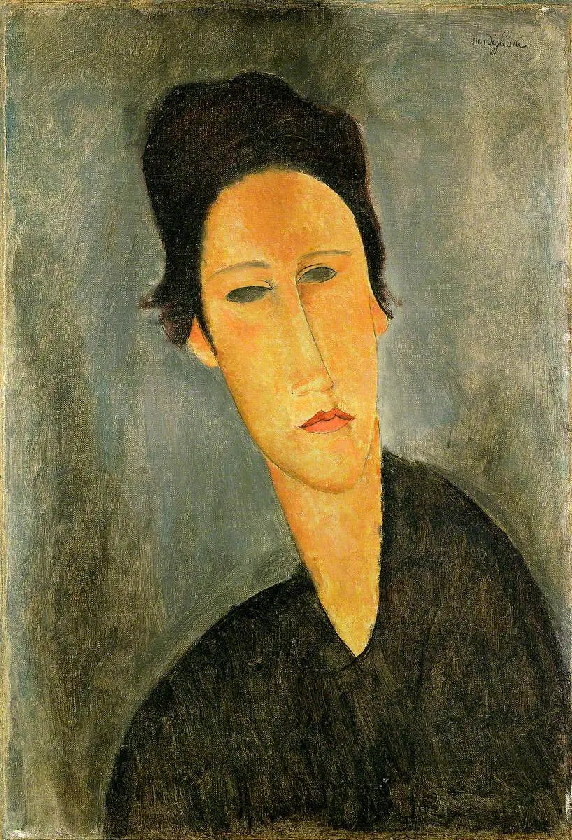 Hoofd van een vrouw (Anna Zborowska) - Amedeo Modigliani