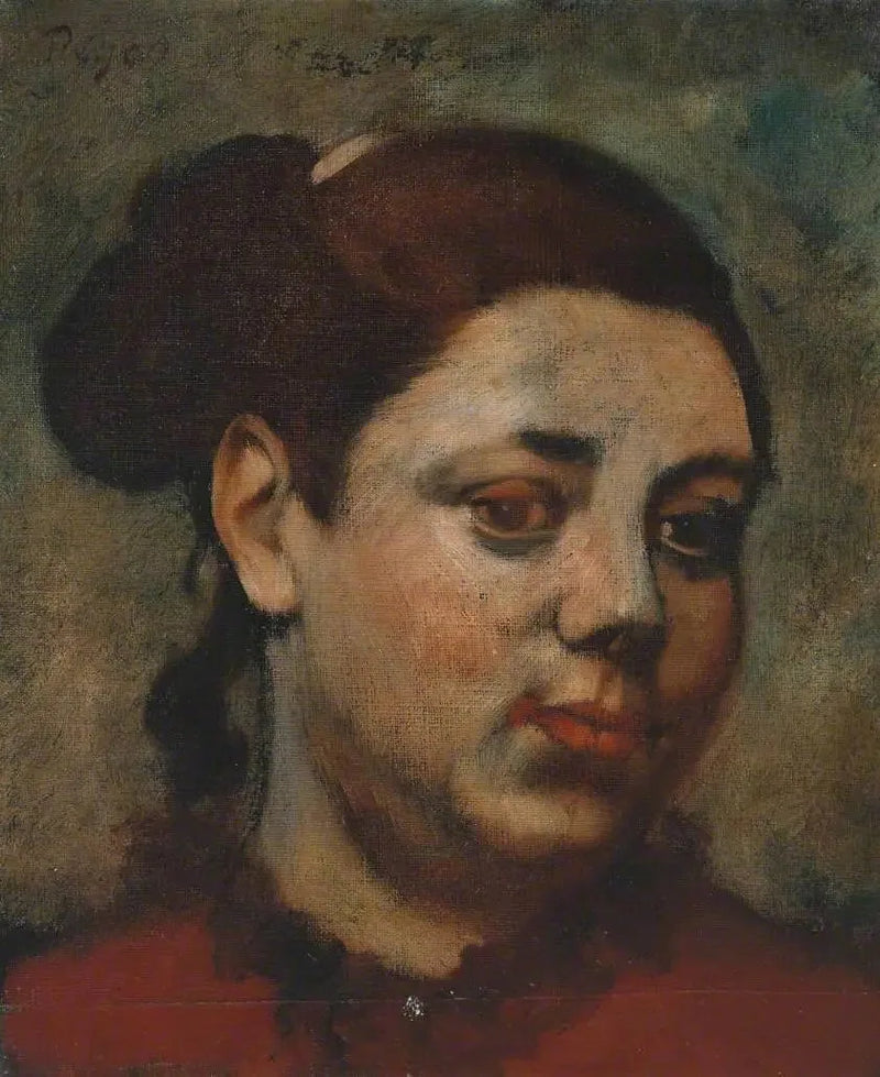 Vrouwelijk hoofd - Edgar Degas