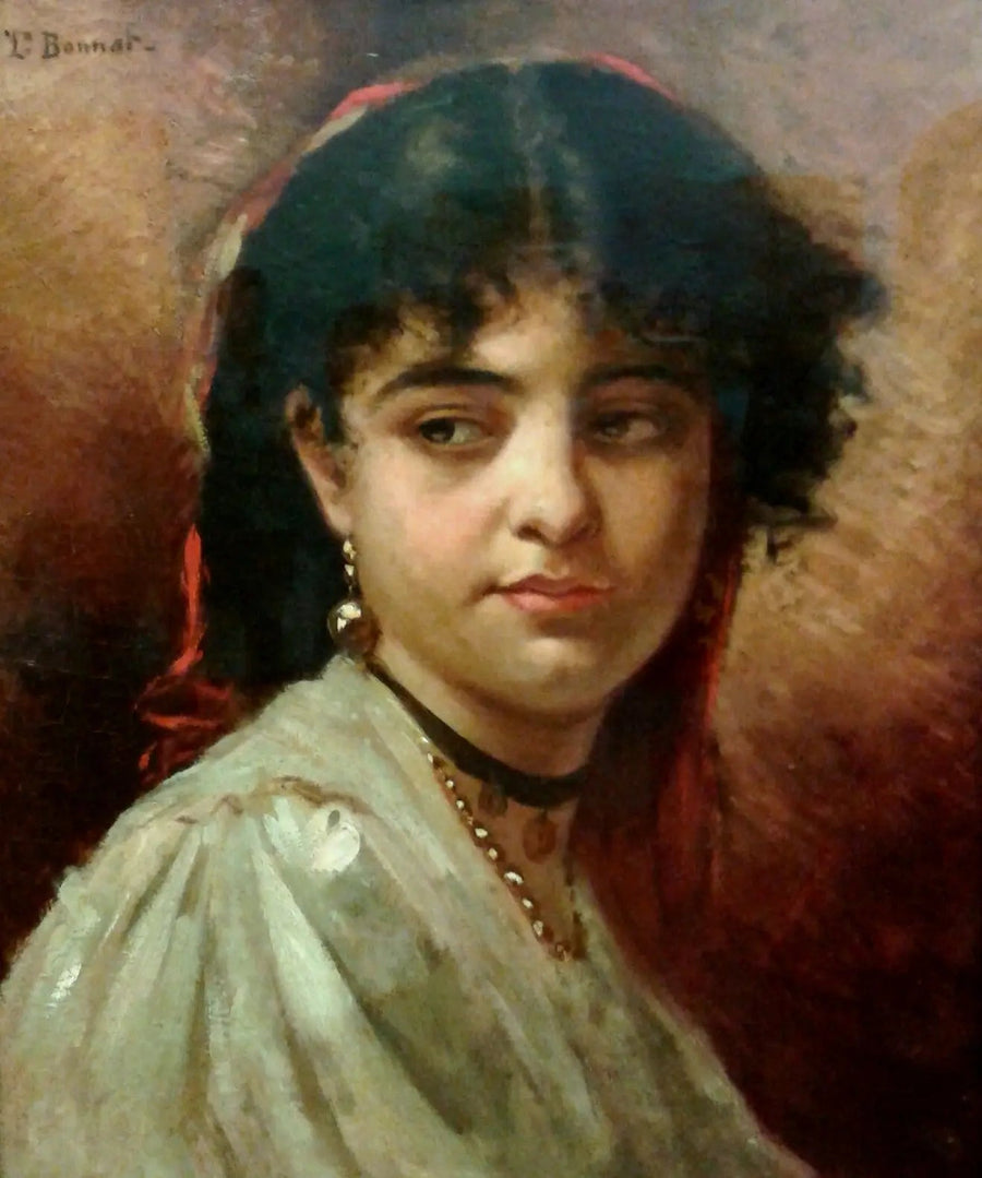Vrouwengezicht - Léon Bonnat
