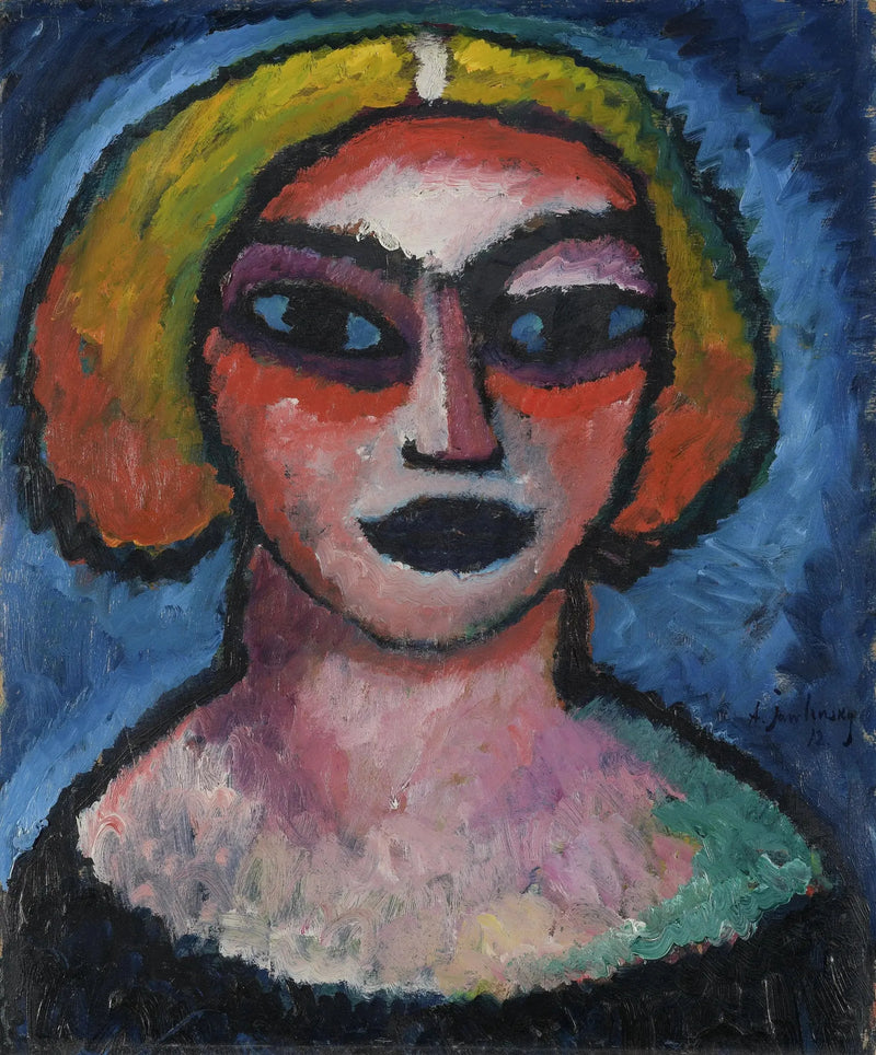 Vrouwelijk hoofd van achteren: Buste van een man (ca. 1910-1912) - Alexej von Jawlensky

Source:
Tête de femme Verso : Buste d'homme (vers 1910-1912) - Alexej von Jawlensky