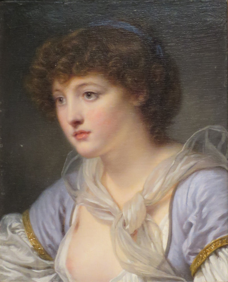 Meisjeshoofd - Jean-Baptiste Greuze
