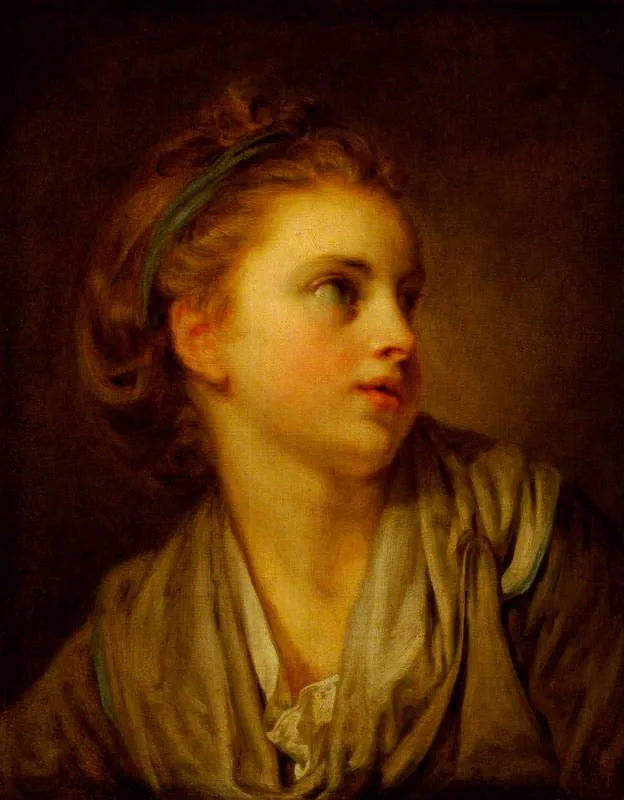 Meisjeshoofd - Jean-Baptiste Greuze