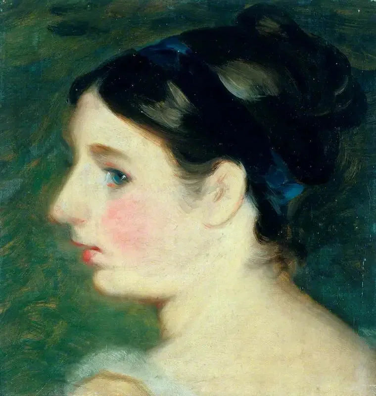 Hoofd van een meisje (waarschijnlijk een portret van Mary Constable) - John Constable