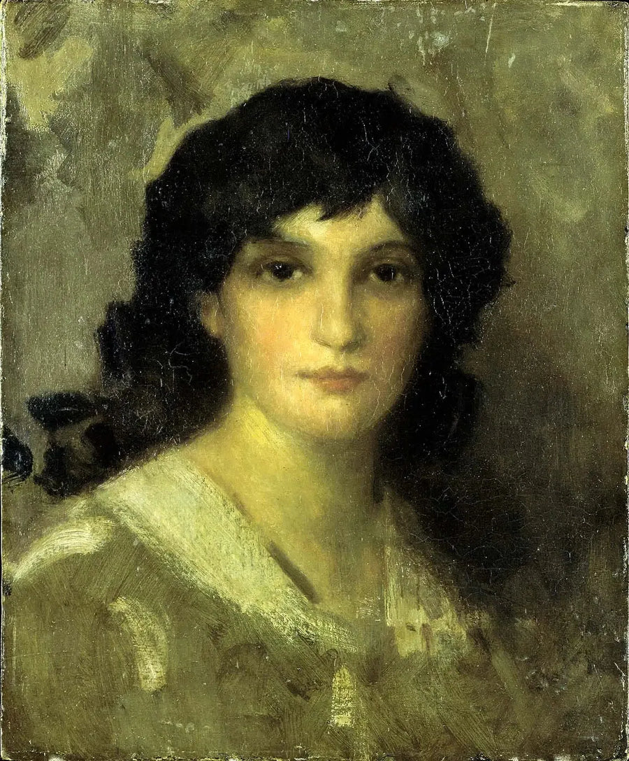 Hoofd van een jonge vrouw - James Abbott McNeill Whistler
