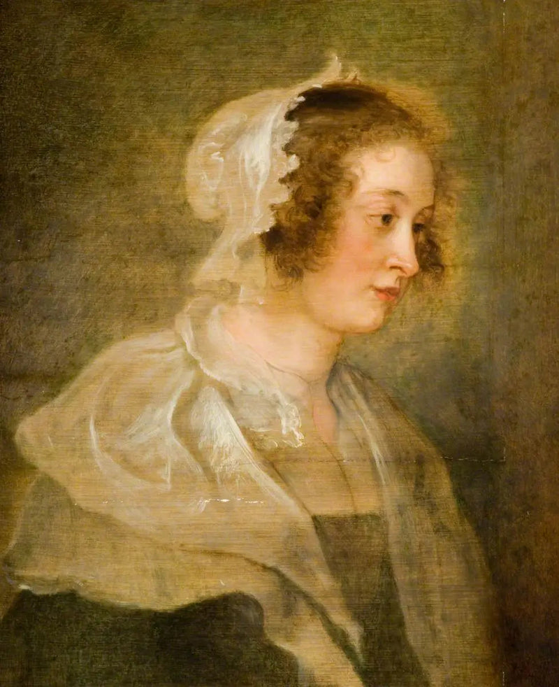 Hoofd van een jonge vrouw - Peter Paul Rubens
