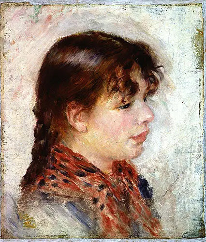 Hoofd van een jonge Napolitaanse vrouw - Pierre-Auguste Renoir