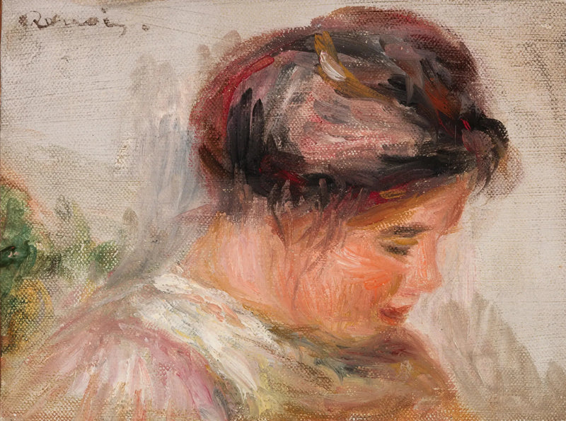 Hoofd van een Jong Meisje - Pierre-Auguste Renoir