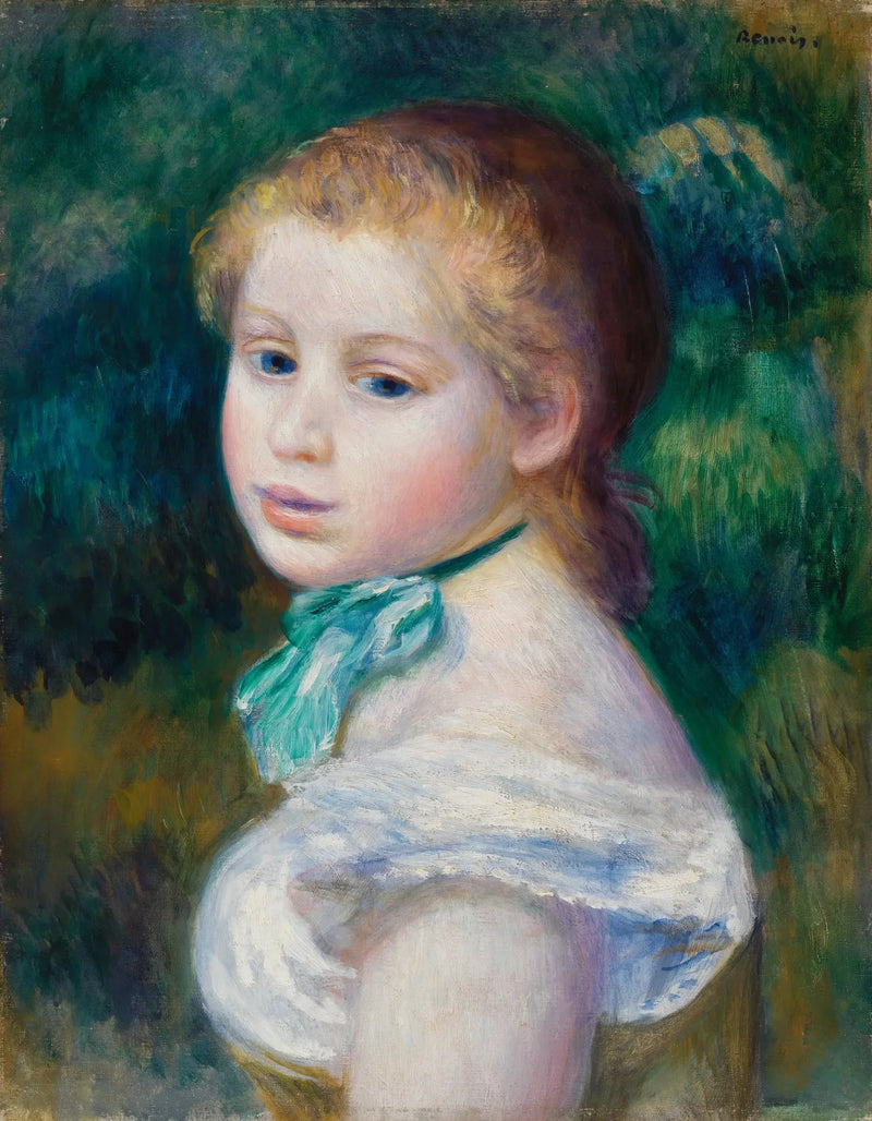 Hoofd van een Jong Meisje - Pierre-Auguste Renoir