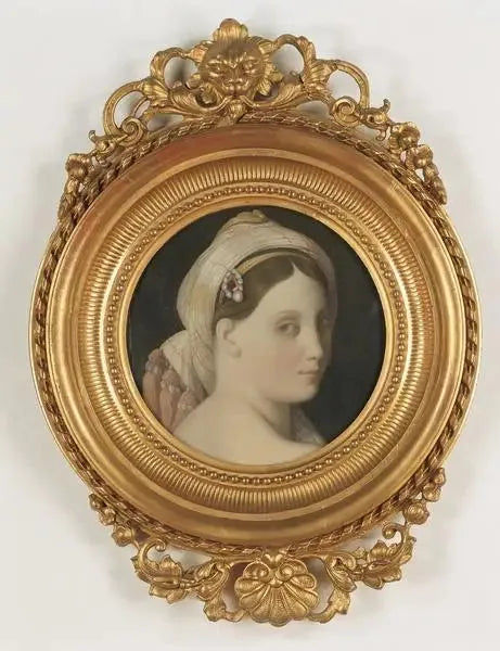 Hoofd van de Grote Odalisque - Jean-Auguste-Dominique Ingres
