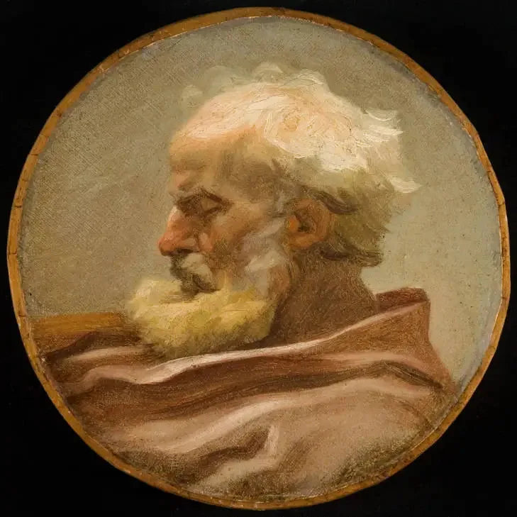 Hoofd van een Oude Man - Jean-Honoré Fragonard