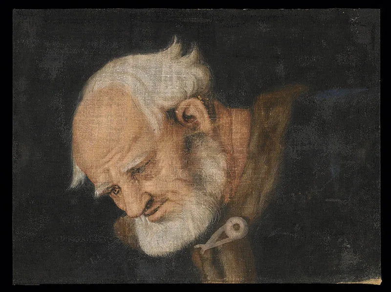Hoofd van een oude man (Nicodème?) - Hans Baldung Grien