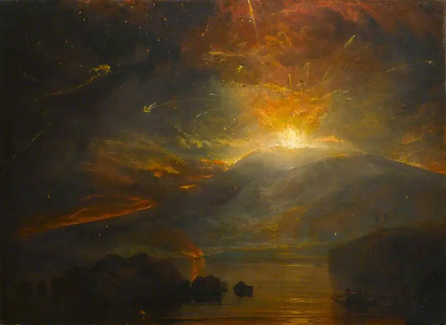 De uitbarsting van de Soufrière-bergen op het eiland St. Vincent, 30 april 1812 - J. M. W. Turner