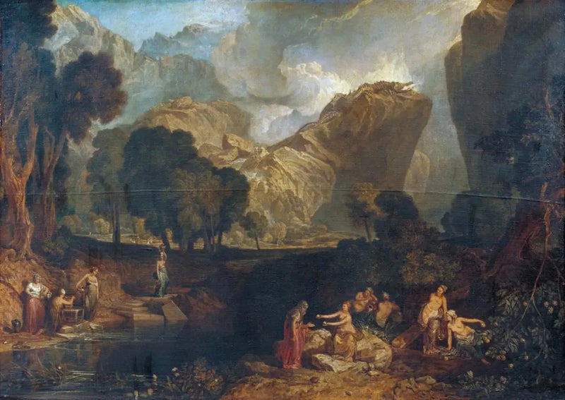 De Godin van de Onenigheid die de Appel van Contentie Kiest in de Tuin van de Hesperiden - J. M. W. Turner