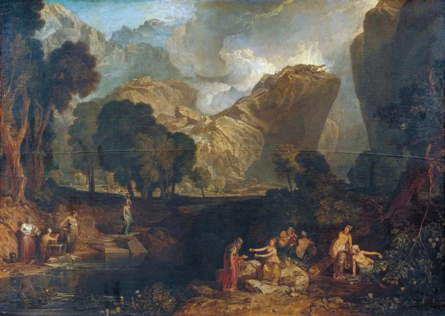 De Godin van de Onenigheid die de Appel van Contentie Kiest in de Tuin van de Hesperiden - J. M. W. Turner