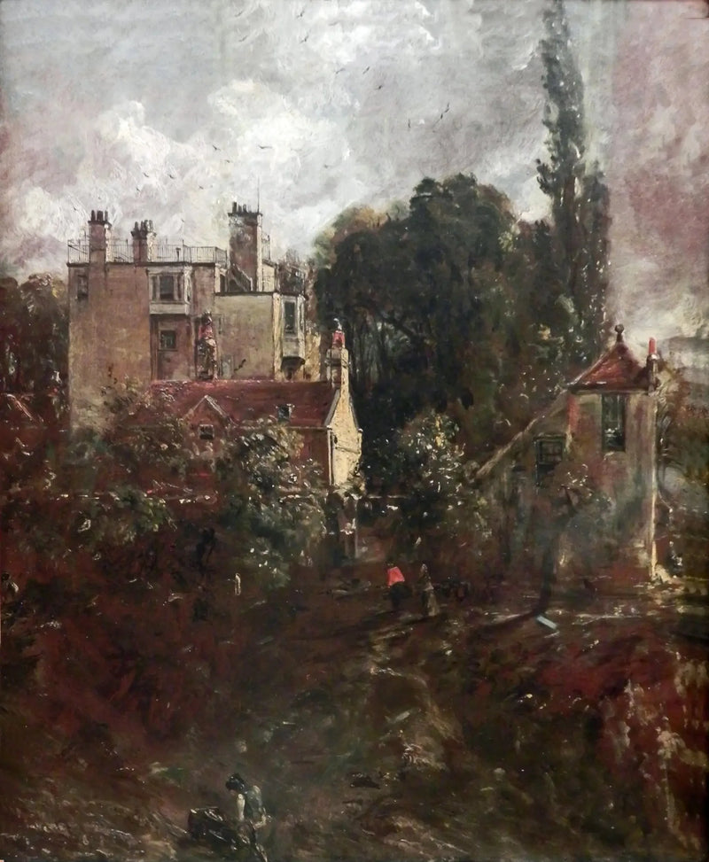 The Grove, of het huis van de admiraal in Hampstead - John Constable