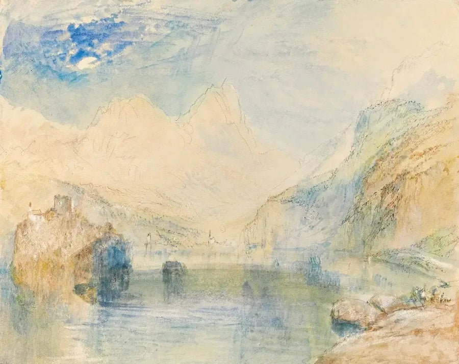 Het Lauerzersee met Schwyz en de Mythen, Zwitserland - J. M. W. Turner