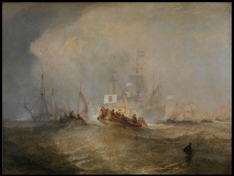 De Prins van Oranje, Willem III, Vertrok uit Holland en Landde in Torbay, 4 november 1688, na een Stormachtige Reis - J. M. W. Turner