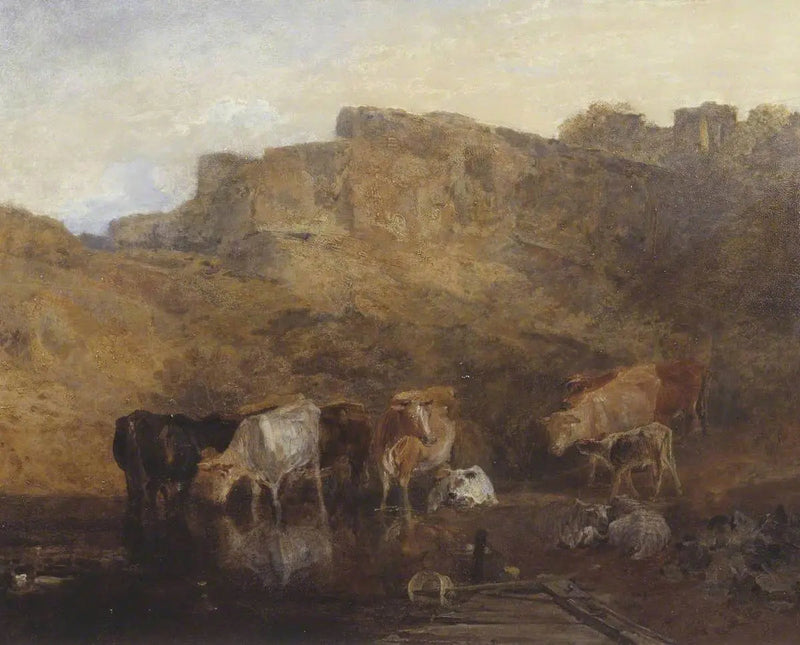 De Stille Ruïne, Vee in Water; Een Schets, Avond - J. M. W. Turner