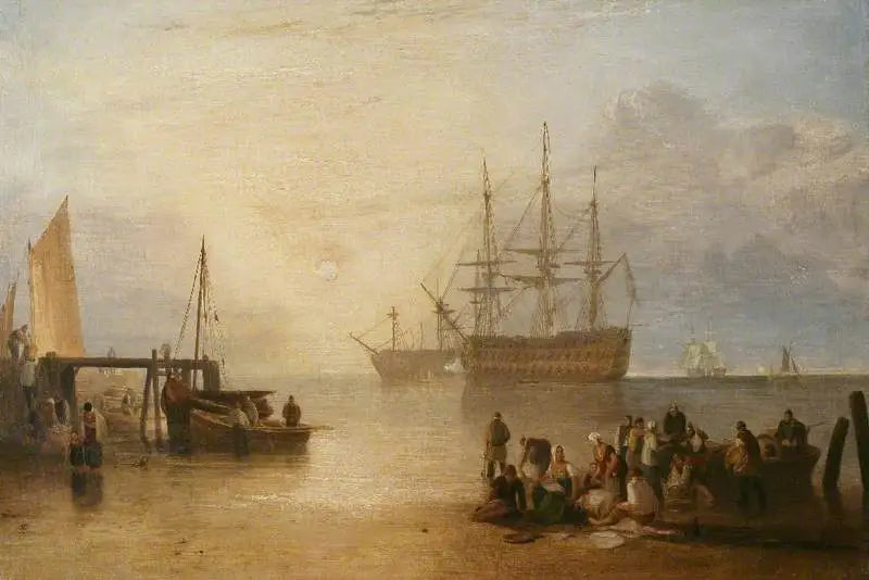 De zon die ondergaat door damp - J. M. W. Turner