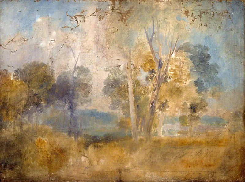 De Thames tussen Bomen, mogelijk bij Kew Bridge - J. M. W. Turner