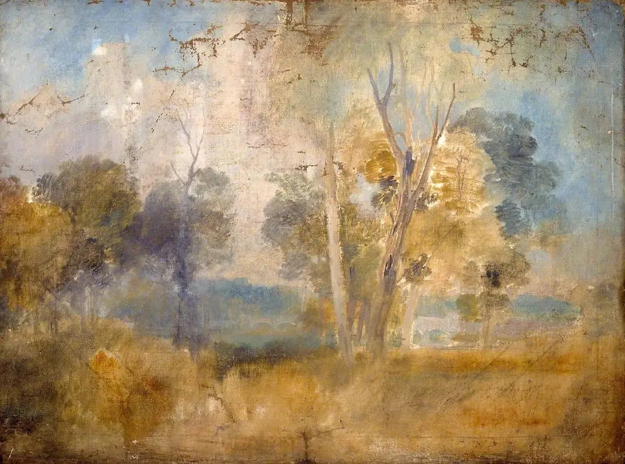 De Thames tussen Bomen, mogelijk bij Kew Bridge - J. M. W. Turner
