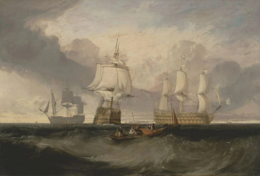 De Overwinning Terug van Trafalgar, in Drie Posities - J. M. W. Turner