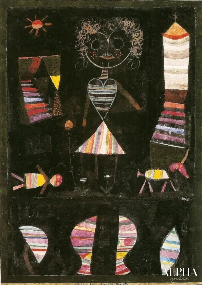 Théâtre de poupée en 1923 - Paul Klee - Reproductions de tableaux et peintures haut de gamme