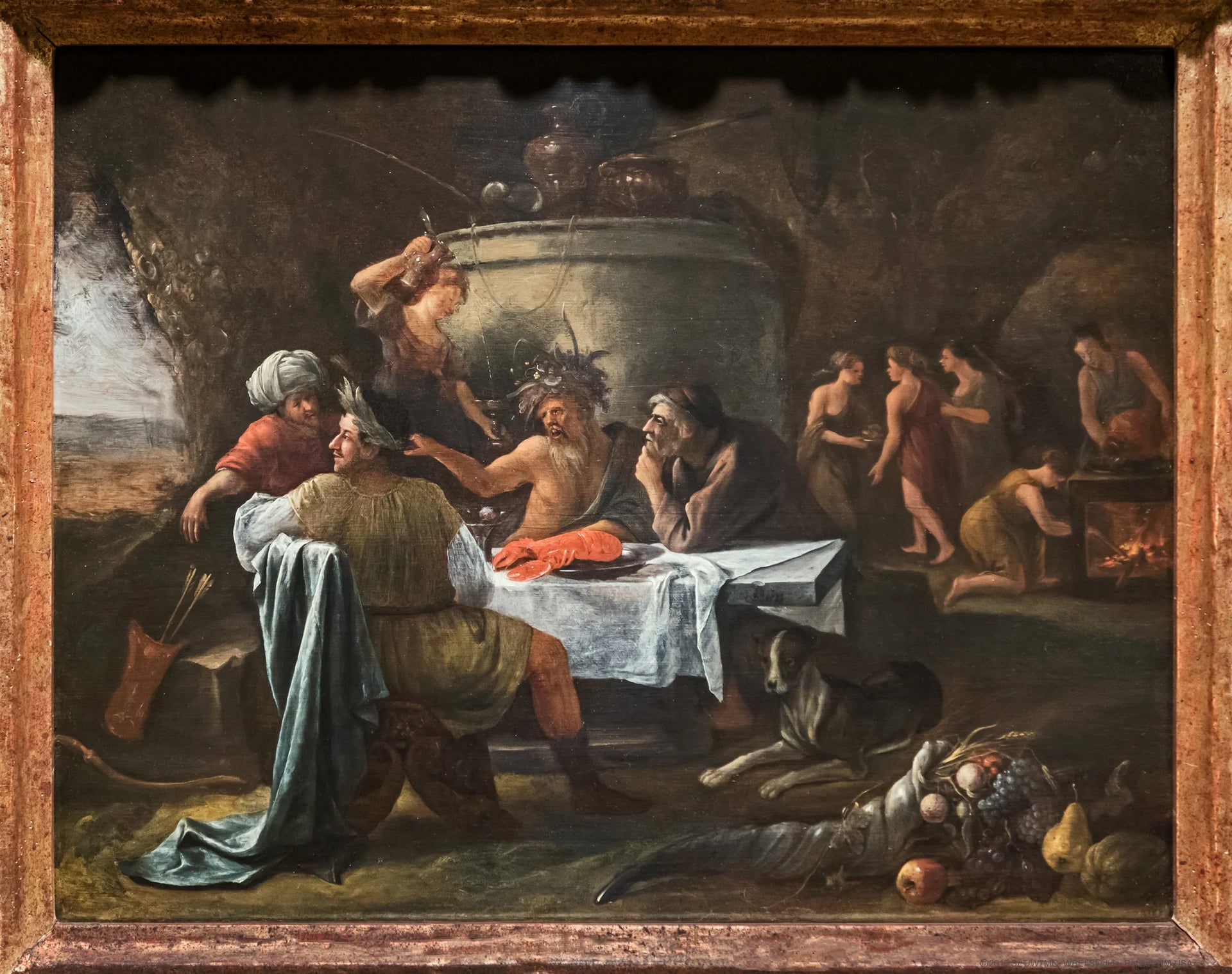 Thésée et Achéloos - Jan Steen image 1 reproduction artisanale de tableau