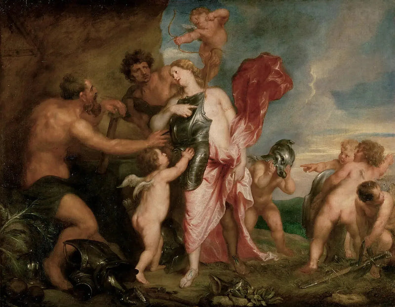 Thétis ontvangt van Hephaistos de wapens voor Achilles - Antoine van Dyck

Source:
Thétis recevant d'Héphaïstos les armes pour Achille - Antoine van Dyck
