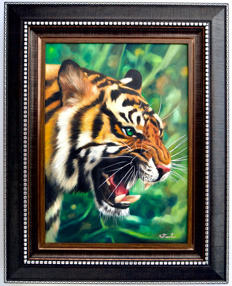 Tijger met Groene Ogen | 50x70cm