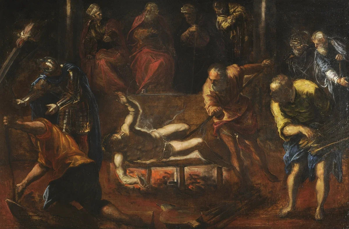 The Martyrdom of Saint Lawrence, peinture de Le Tintoret