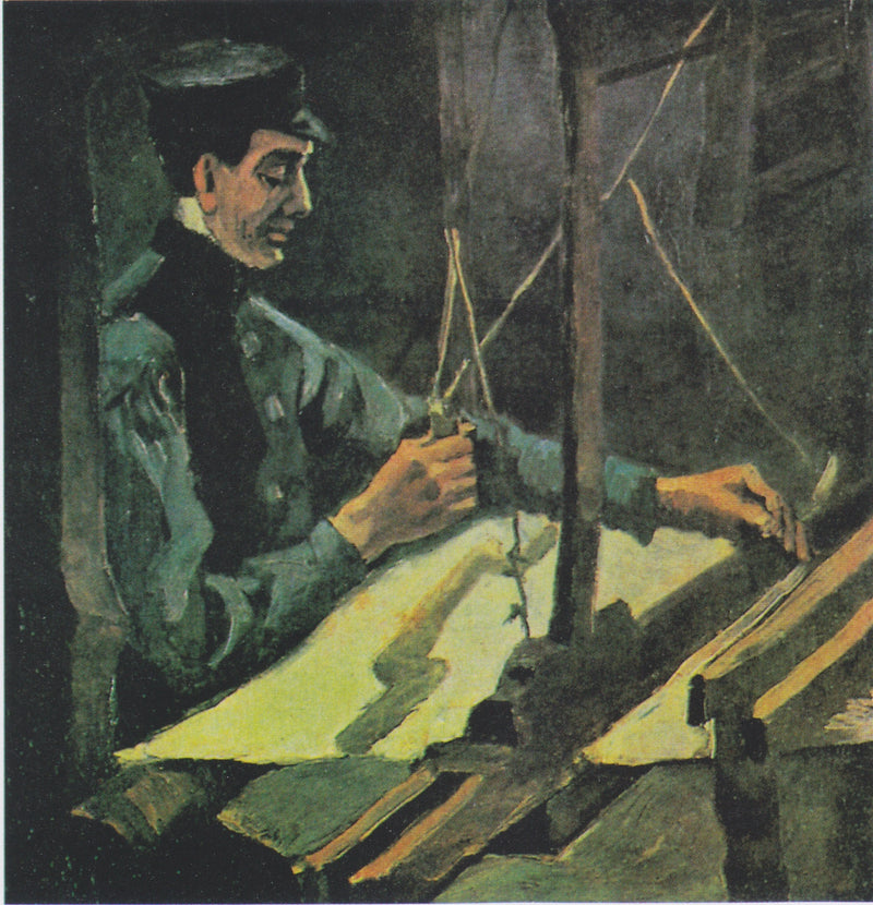 Wever naar rechts gericht (halve figuur) - Vincent van Gogh