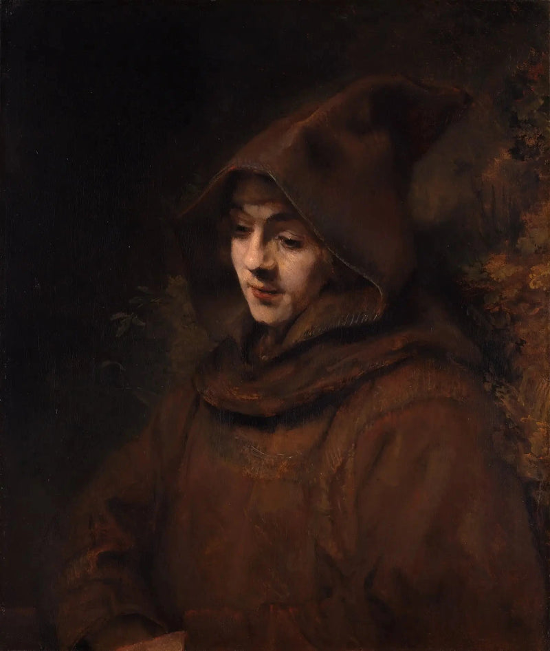 Titus en monnik - Rembrandt