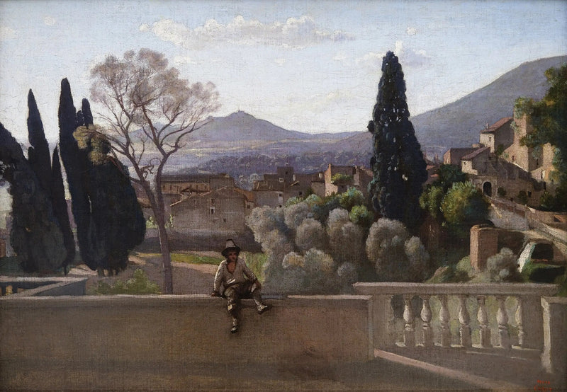 Tivoli, de tuinen van Villa d'Este - Jean-Baptiste Camille Corot