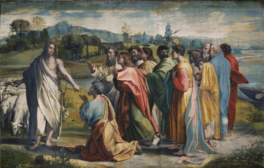 De overgave van Christus aan Petrus - Raphael Sanzio