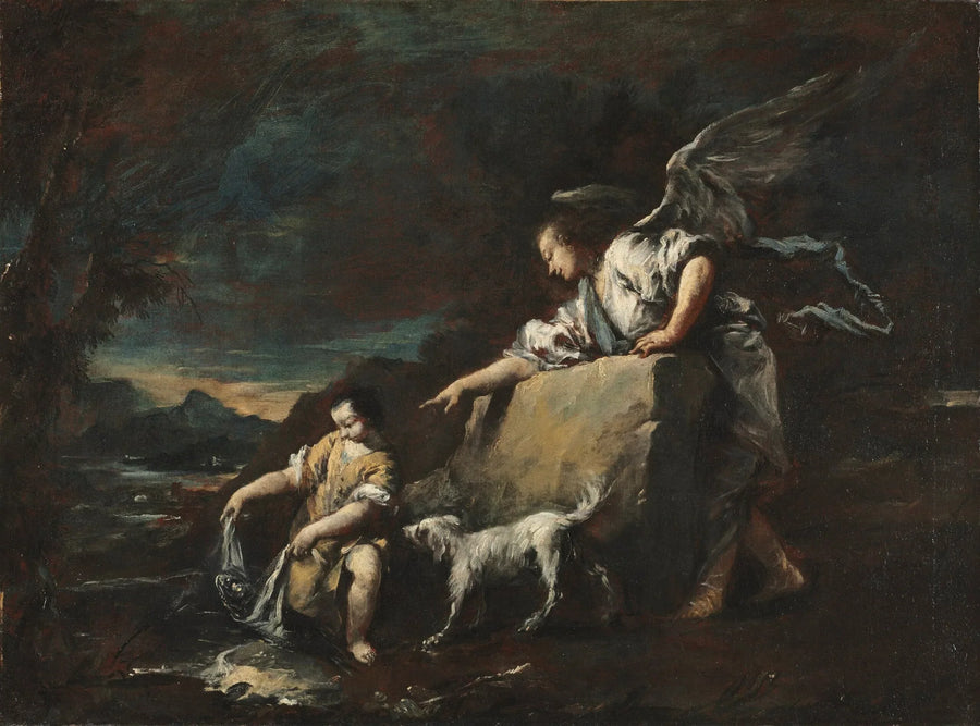 Tobias en de engel - Francesco Guardi