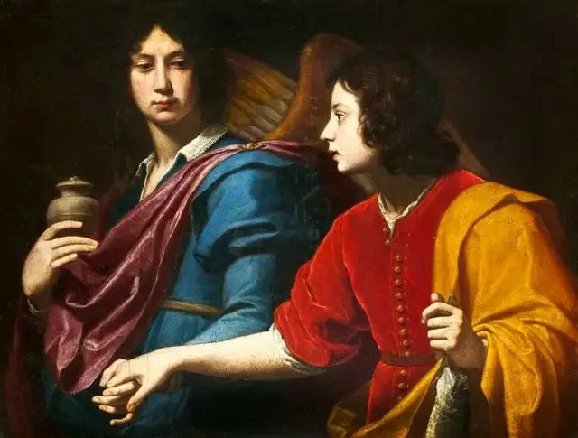 Tobie en de aartsengel Raphael. - Lorenzo Lippi